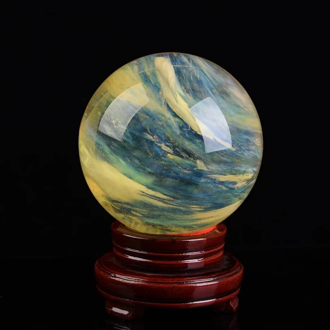 辉煌腾达高档新中式球摆件书房客厅办公室收银台大堂乔迁送礼