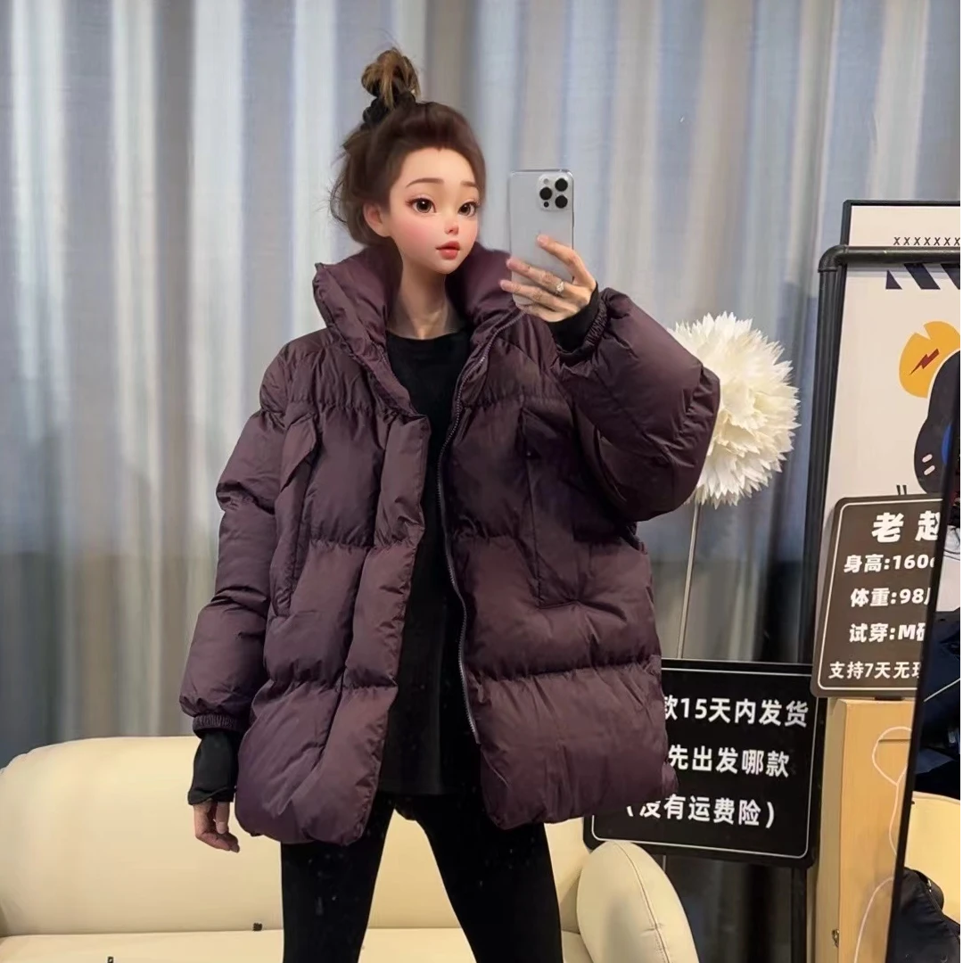 【文乐乐】冬季新款韩版高级气质时尚休闲潮流百搭里面棉服2005