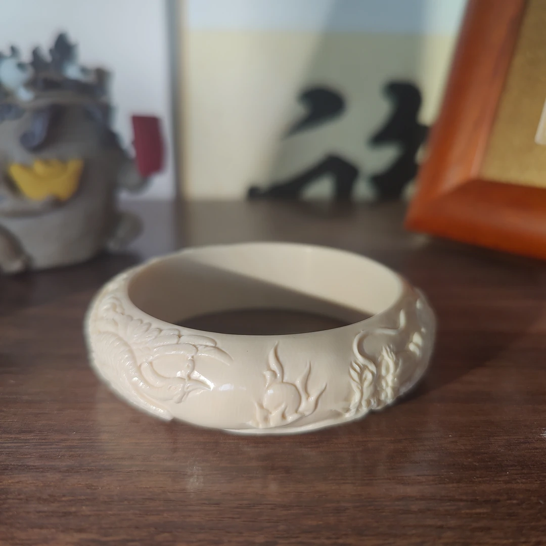 【晟伊珠宝】D1233猛犸雕刻大圈圈（多样性）