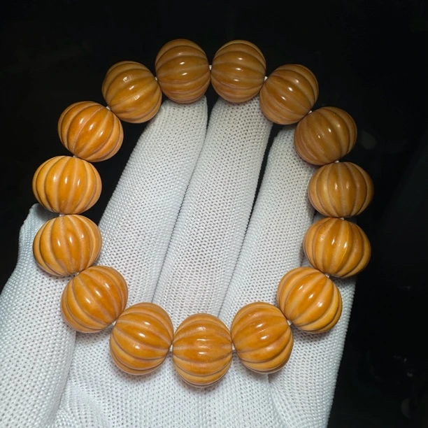 大尺寸猴头瓜珠手串 尺寸17+mm