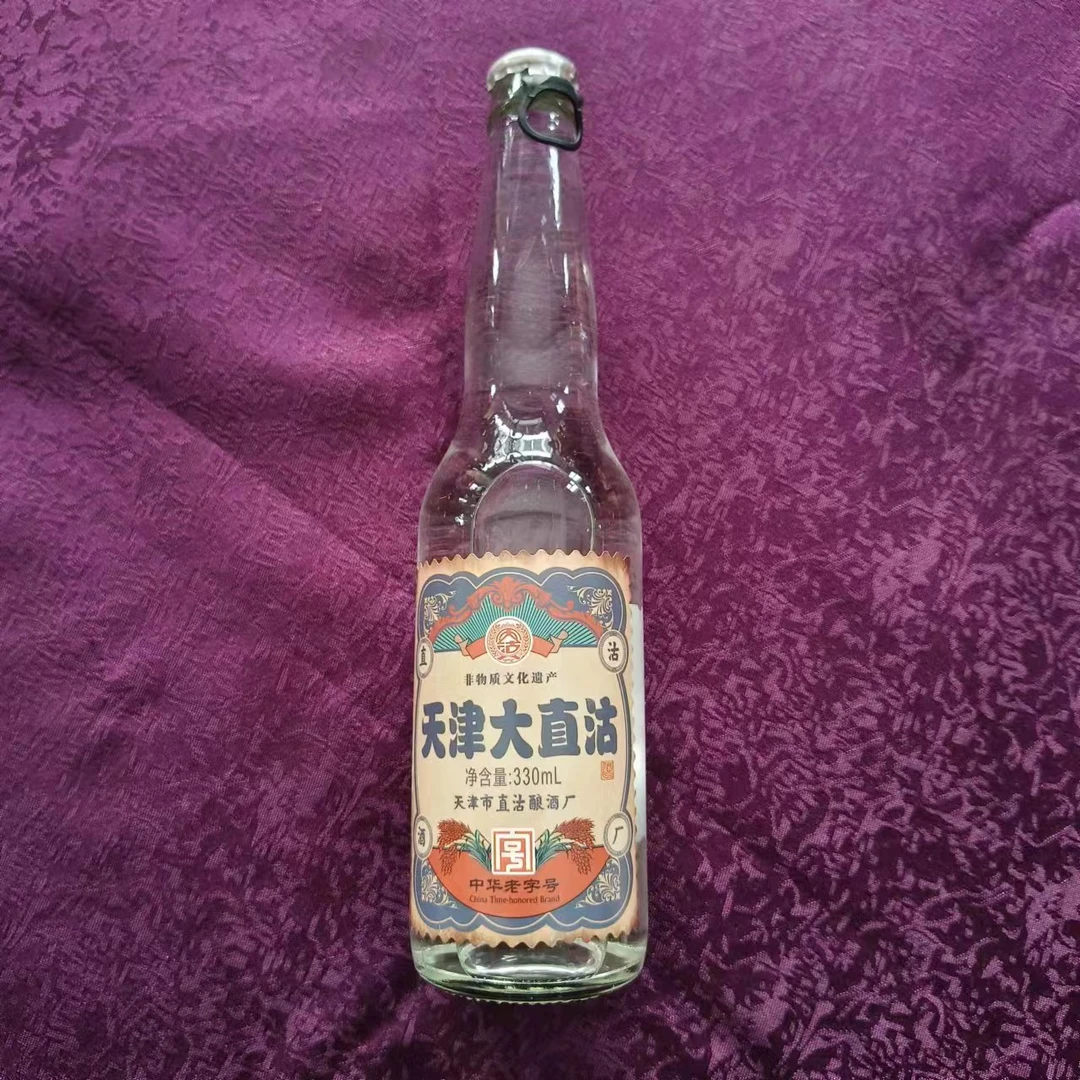 天沽天津大直沽酒/50°一级清香型纯粮酒/330ml*1瓶50%vol330