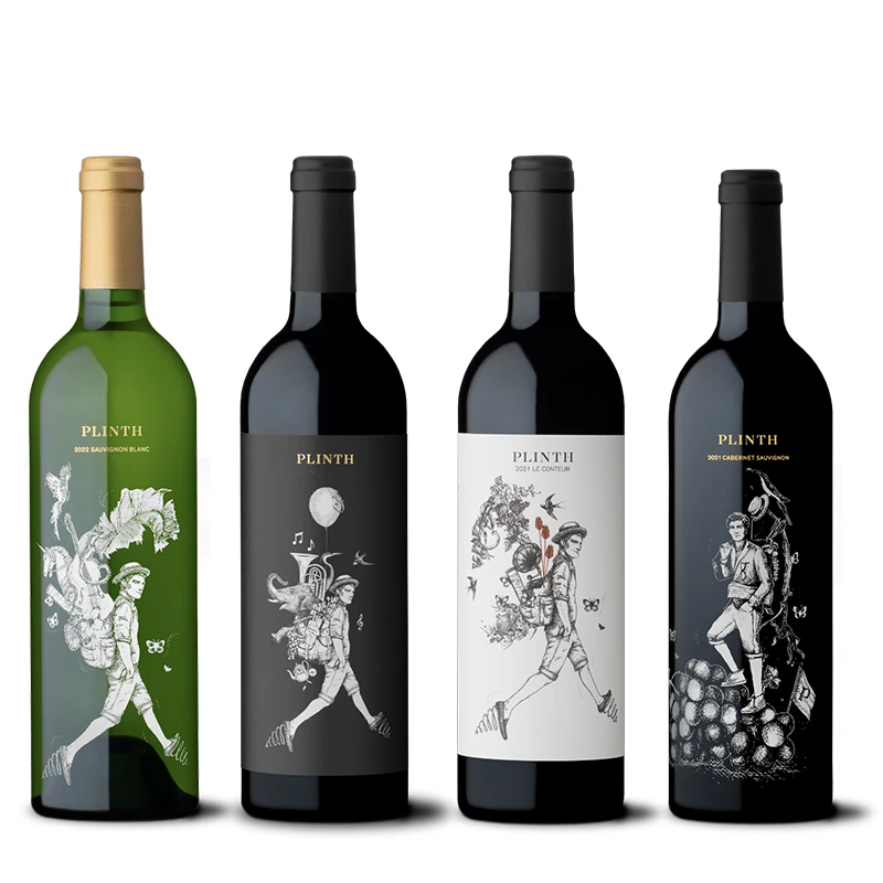 基石酒庄组合装  长相思干白+旅人干红+后羿园赤霞珠+故事家干红