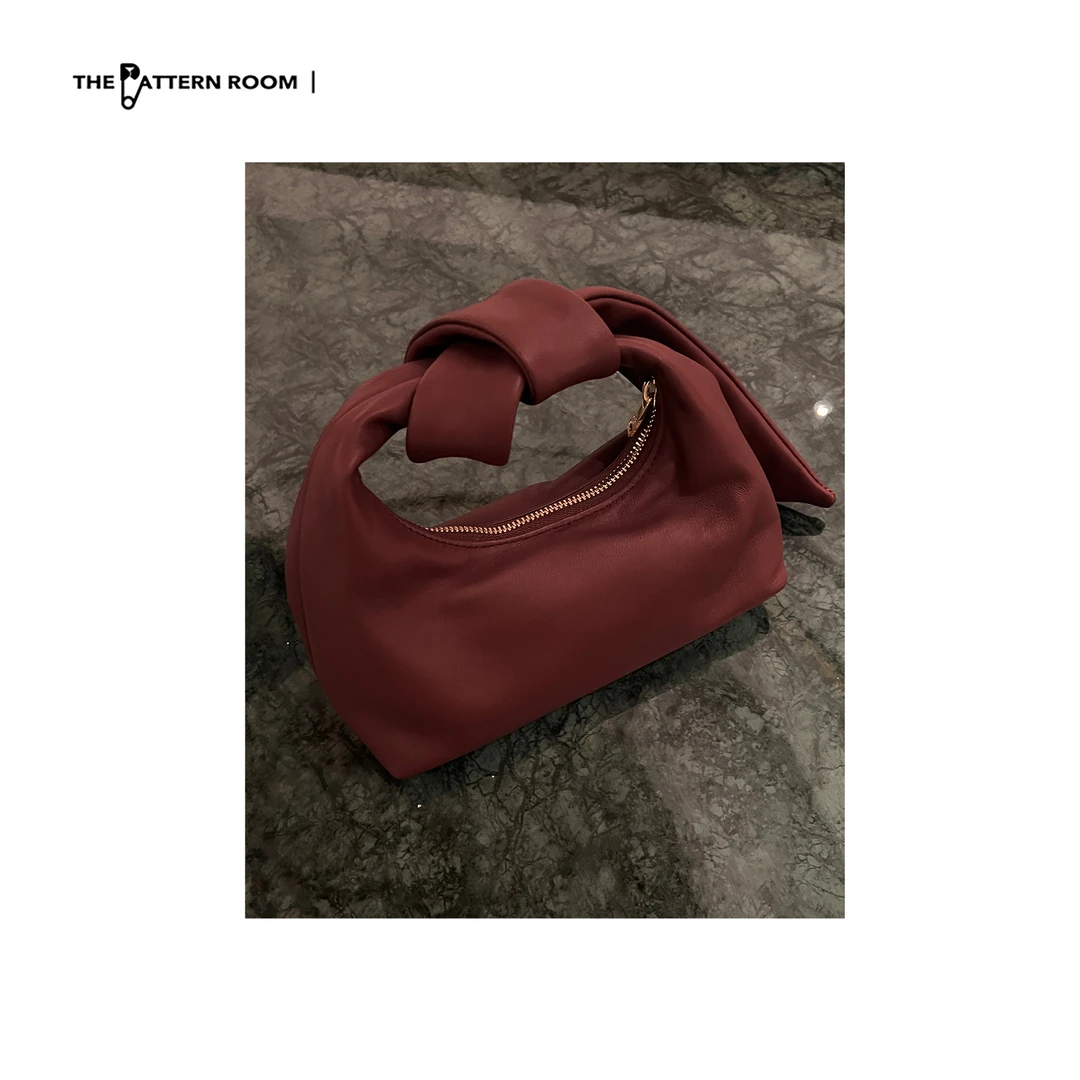 The pattern room | 绝色沦陷豆沙玫瑰纽结手提包