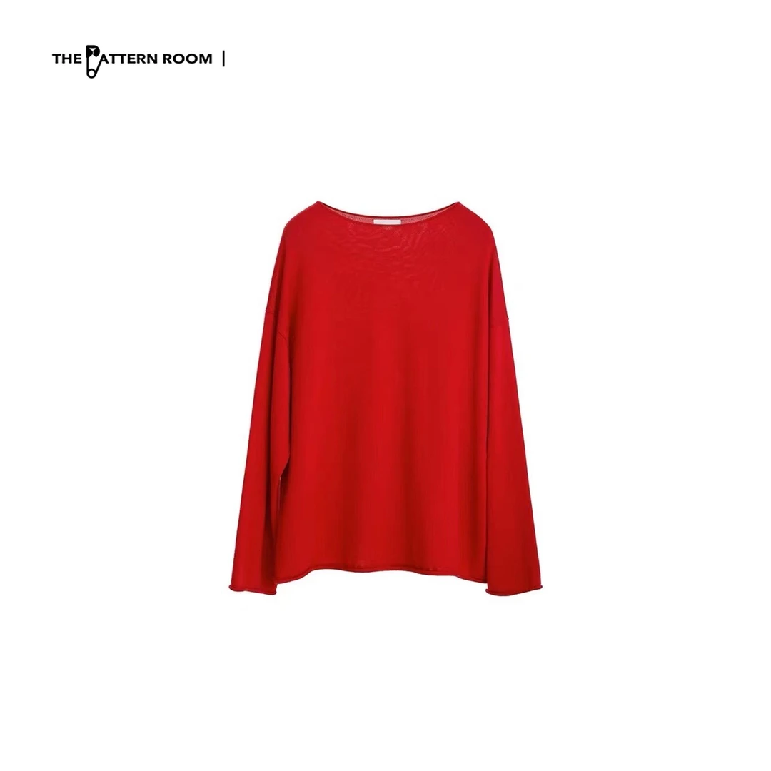 The pattern room | 经典定染超正冷红船领毛衣