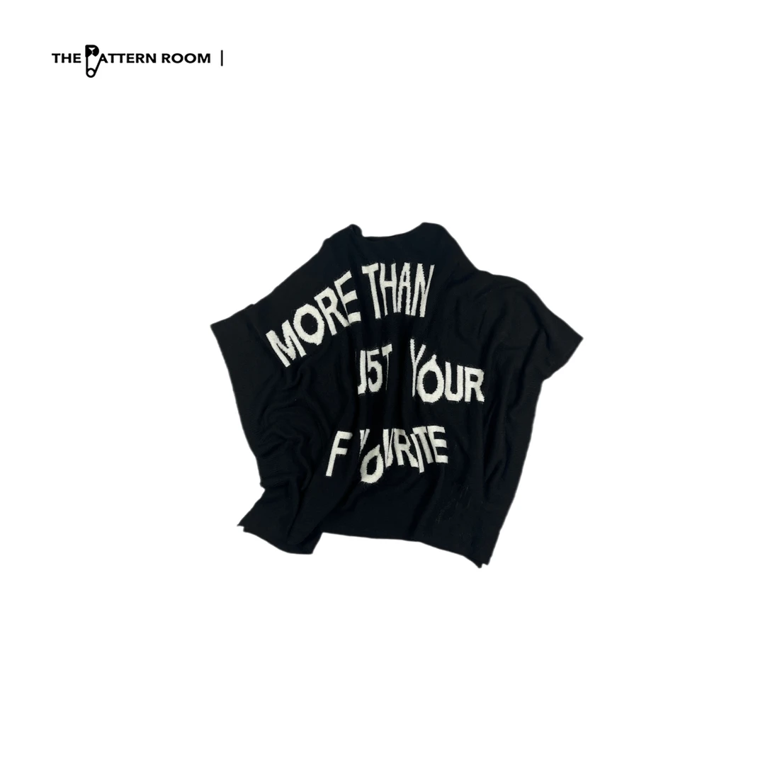 HUMHUM｜新实用美学软糯两穿字母披肩毛衣