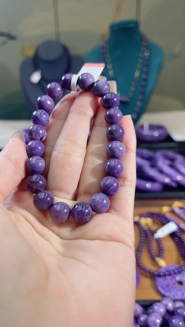 【闪购商品】查罗石（紫龙晶）手串未镶嵌10
