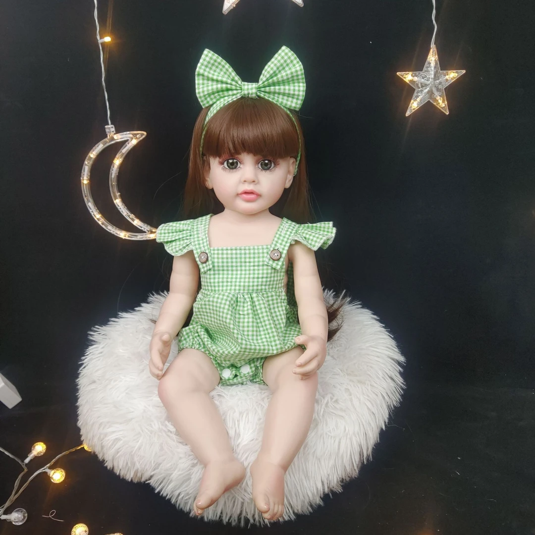 55cm仿真婴儿重生换装娃娃洗澡儿童玩偶女生公主生日礼物礼盒