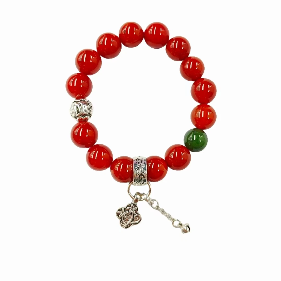 宝山南红玛瑙手串E02-18赠礼盒(多样性发货）