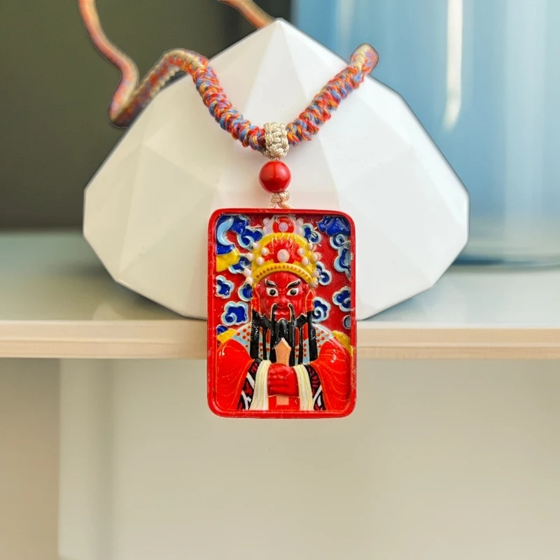 天然辰砂辰砂朱砂财财无事牌Y1964赠绳礼盒(多样性发）