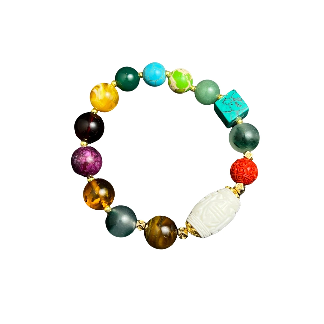 多宝玛瑙手串A43-06赠礼盒(多样性发)