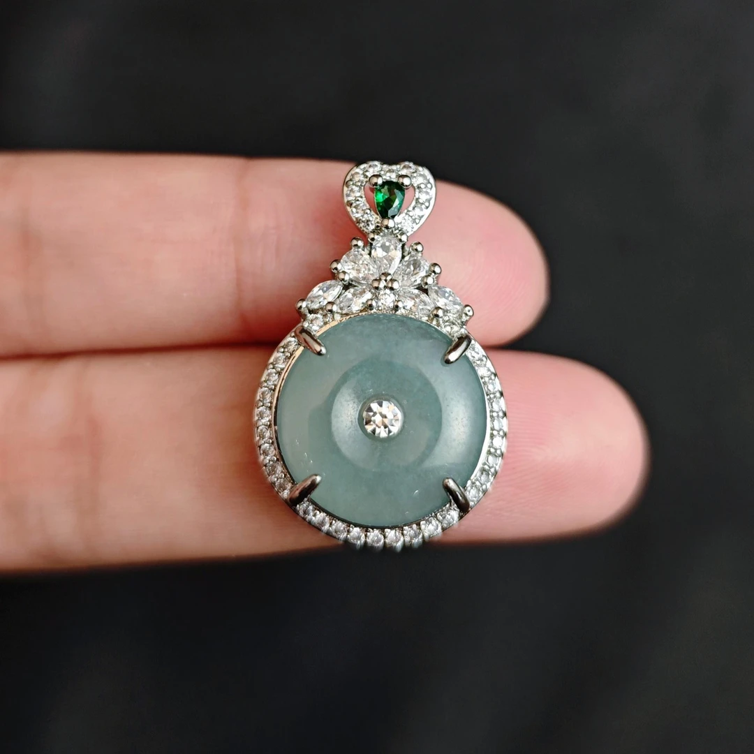 翡翠平安扣吊坠C01-206赠礼盒(多样性发)不含链