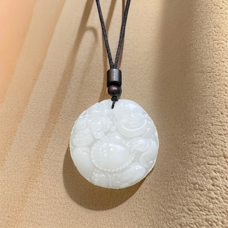 厚桩大肚如意佛吊坠H04-02赠绳礼盒(多样性发)