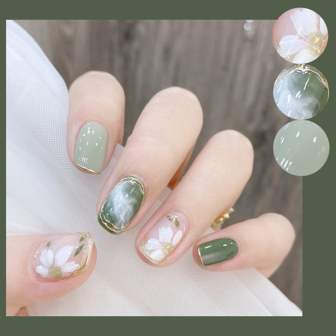 【鲁冰花】【喵公子】纯手工穿戴甲可拆卸美甲光疗甲