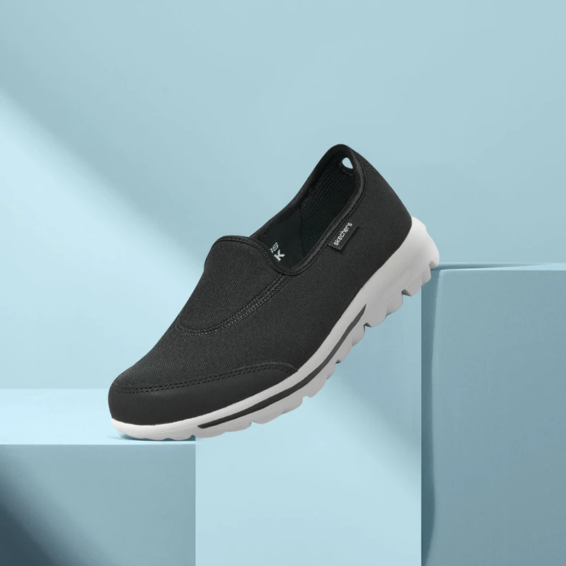 Skechers斯凯奇新款十周年纪念款女一脚蹬运动鞋缓震健步鞋124464