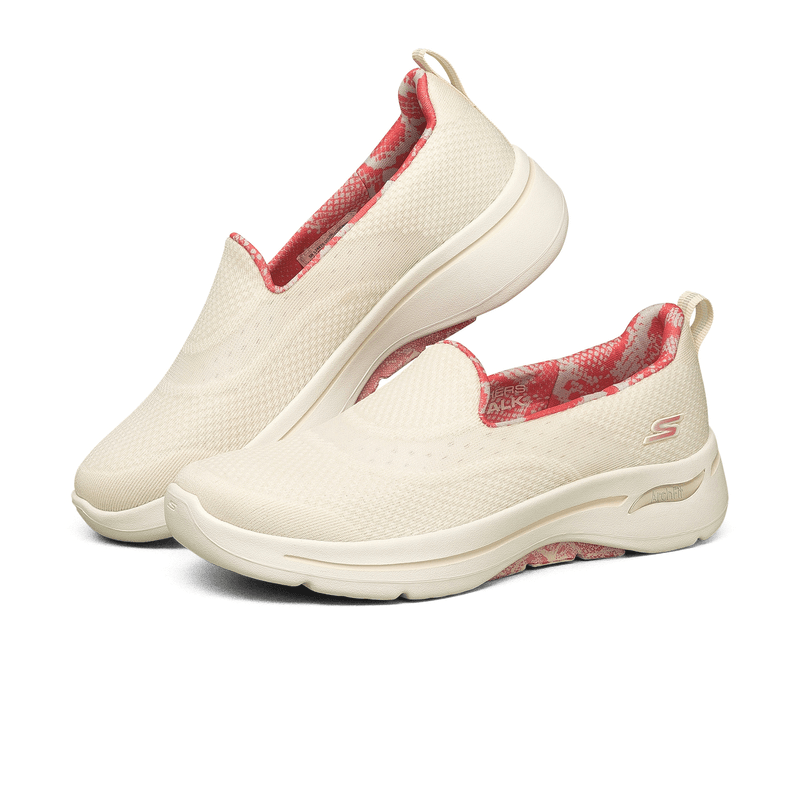 Skechers斯凯奇女鞋秋季新品一脚蹬缓震健步鞋休闲运动鞋124475