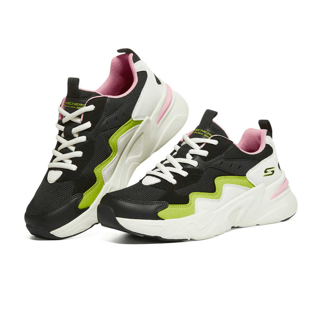 Skechers斯凯奇女士网面透气时尚厚底低帮休闲运动鞋117044