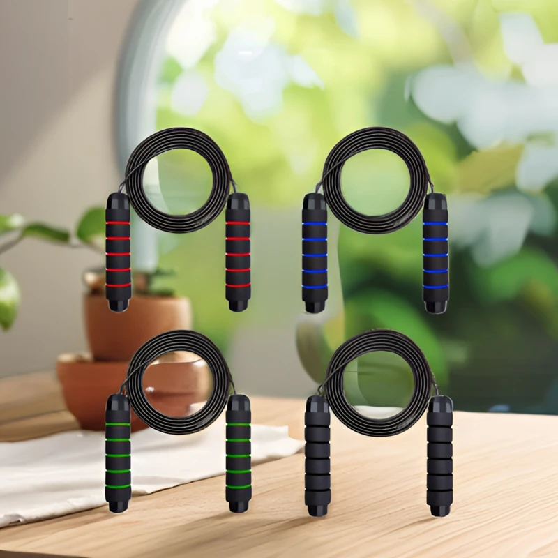 爆款中考比赛训练轴承健身专业跳绳负重钢丝跳绳加重现货竞速