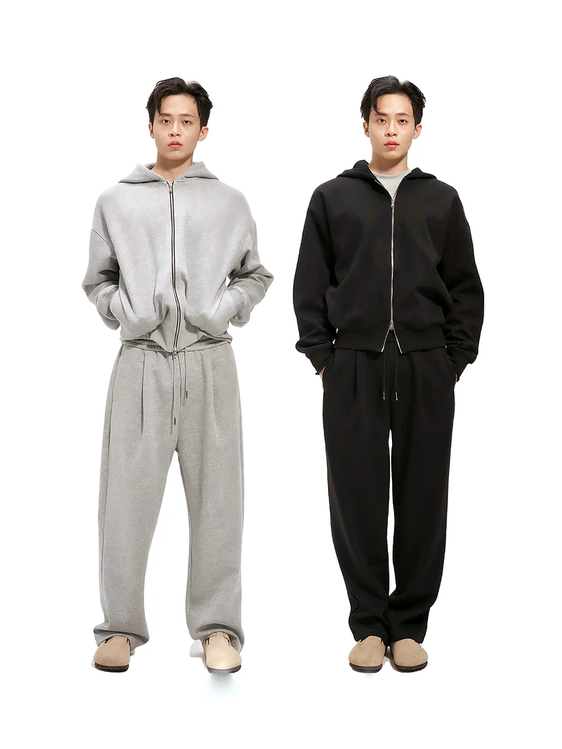 CJMAJOR美式套装 男女连帽24新款冬慵懒韩系运动裤卫衣保暖