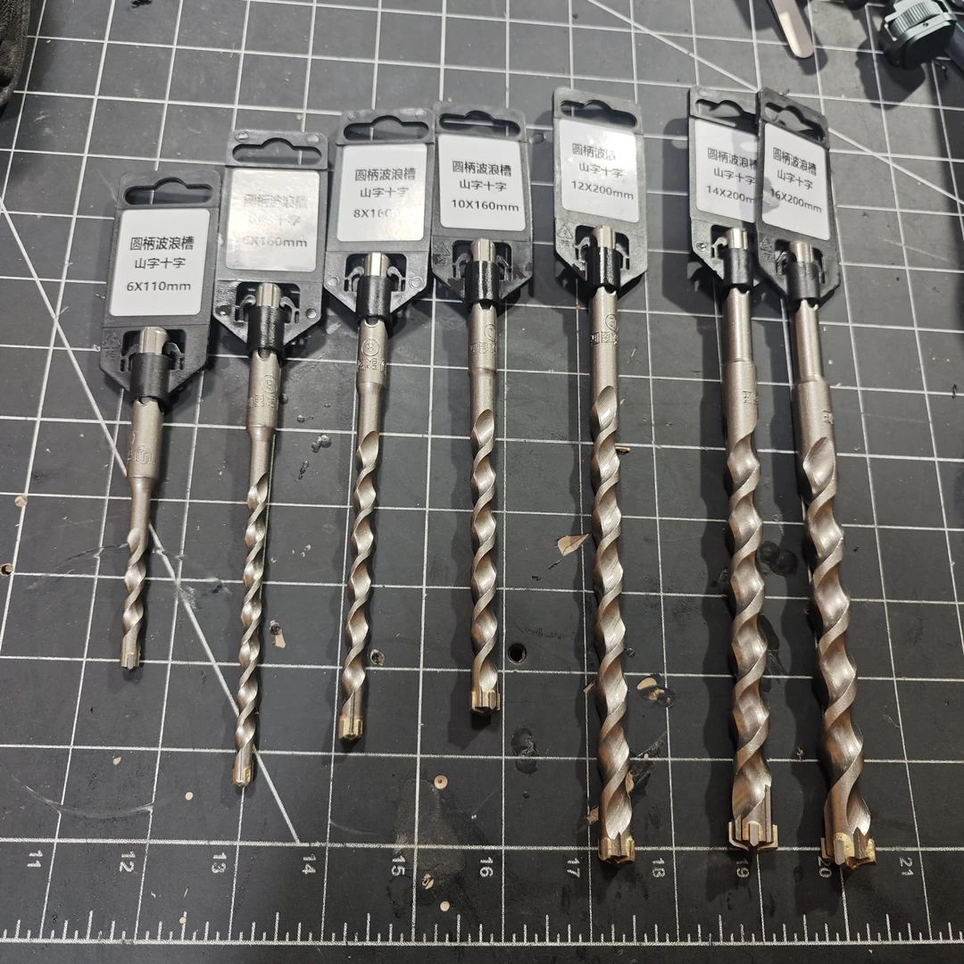 芙蓉乐蓉四刃波浪槽冲击钻头  圆四坑