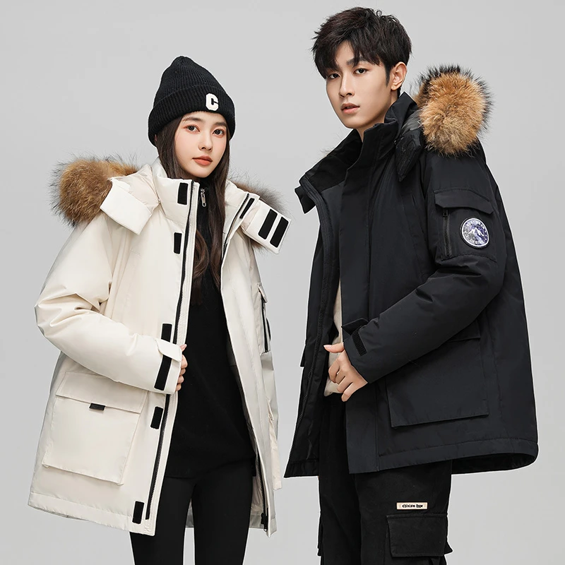 年轻人帅气羽绒服男款爆款2025新款正品冬季中长款加厚九江羽绒服