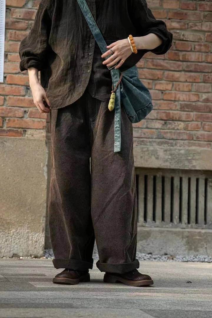 初米布衣分享疯子原创休闲裤