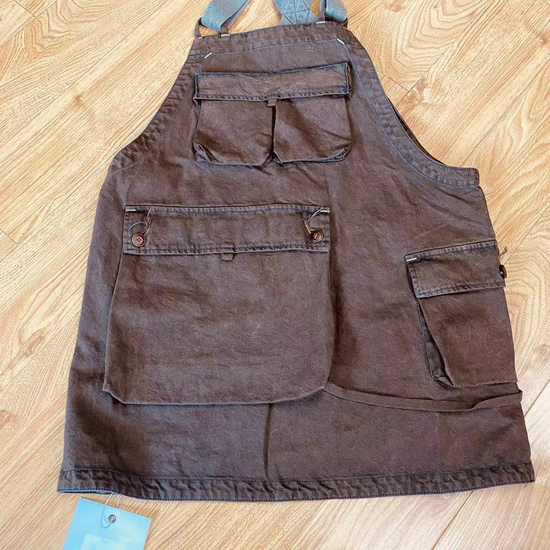 初米布衣分享原创定制款围裙吊带