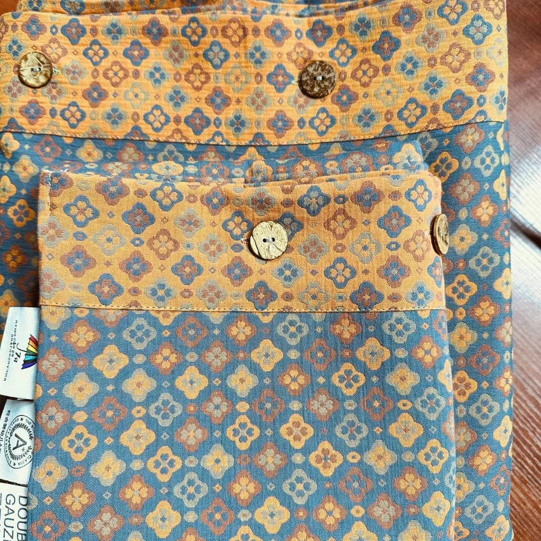 双层纱四件套 被套2.0*2.3米 床单2.45*2.5米 枕套48*74厘米