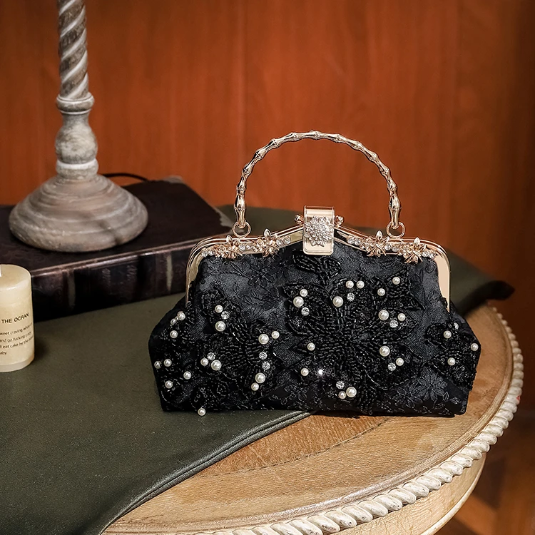 【第一眼】优雅气质斜跨百搭名媛时尚镶钻国风高级感斜挎包520礼物