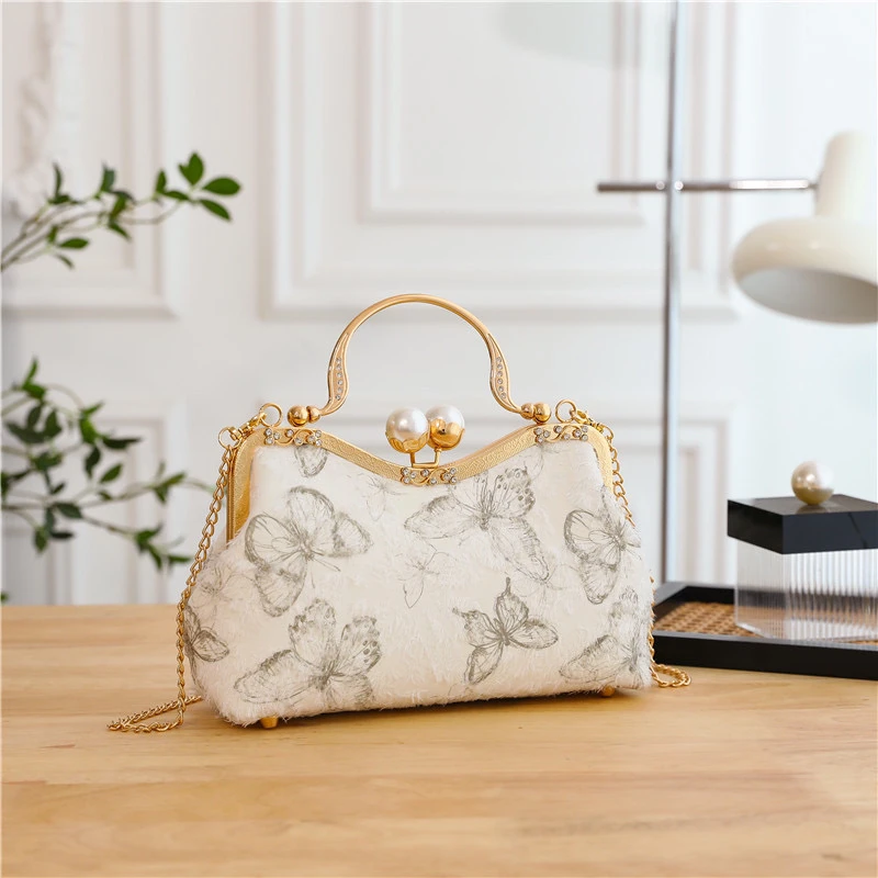 【浮生梦蝶】复古时尚古风中国风手拎包宴会气质百搭女士小众优雅包