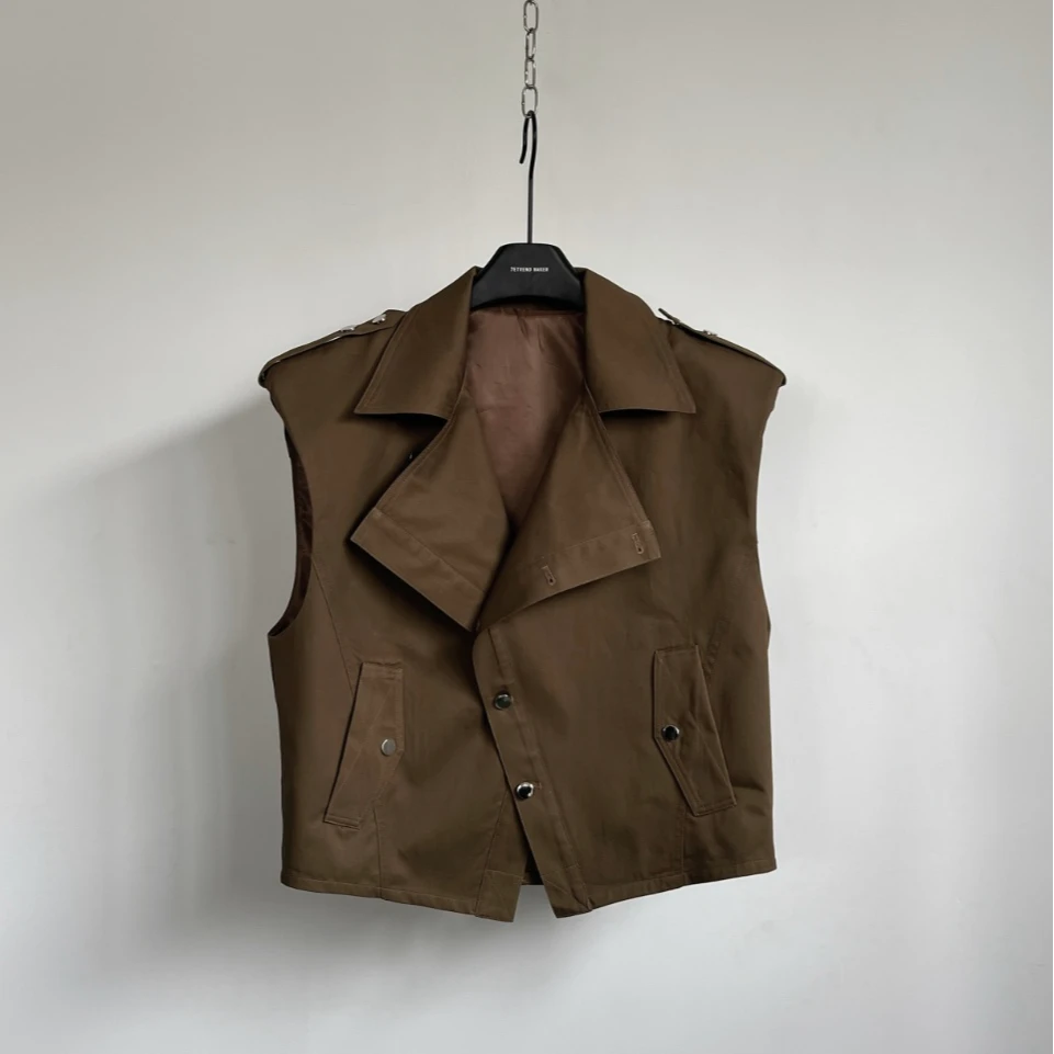 【特价新品】美式解构风设计小众马甲外套   7906