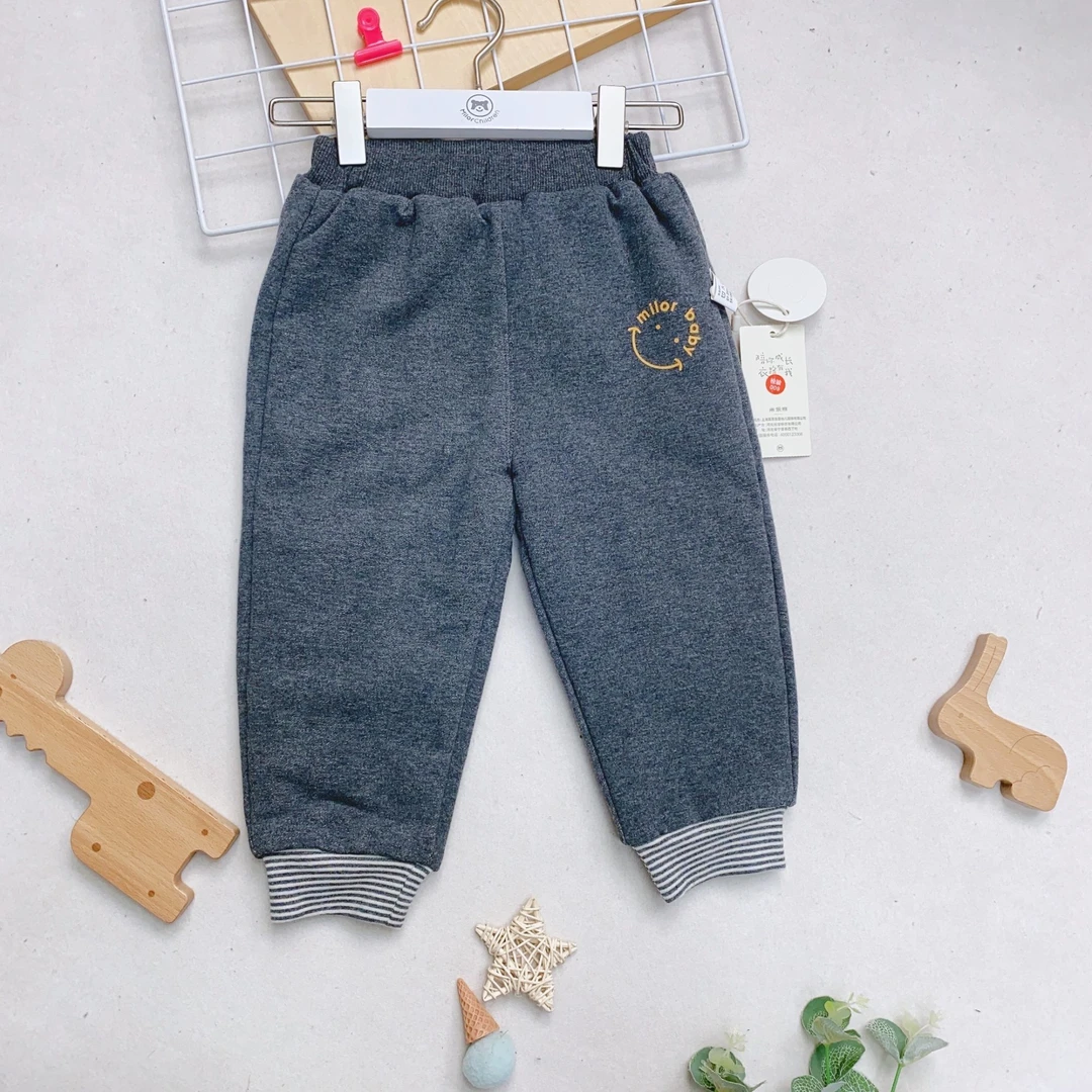 2142【加棉】米乐熊宝宝棉裤束腿裤子冬儿童装休闲裤加厚