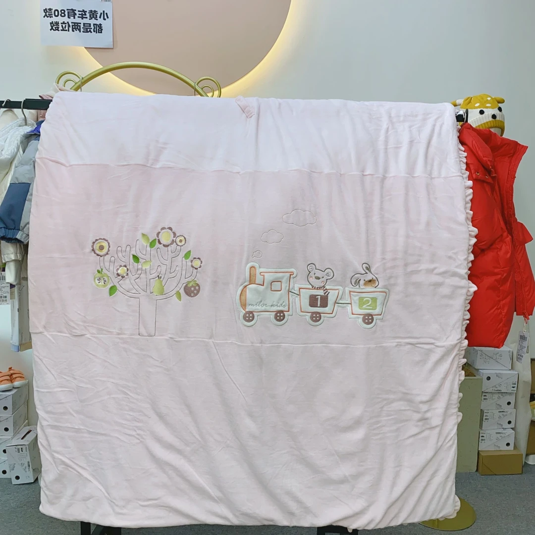 （微瑕撤柜）6198米乐熊 男女宝被子童被儿童床品柔软针织四季幼儿