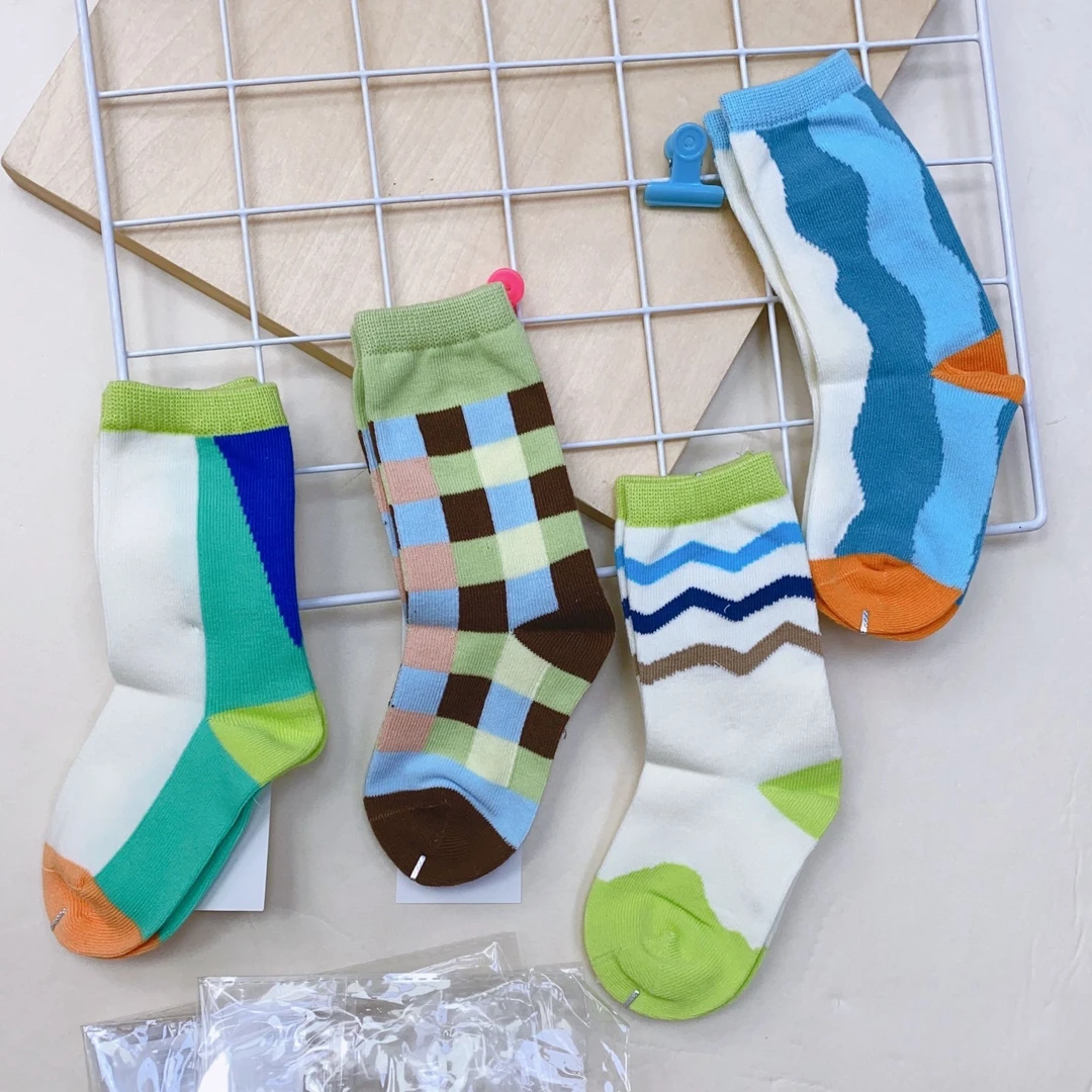 1342（4双装）米乐熊宝宝毛圈婴童袜秋冬儿童袜子时尚舒服