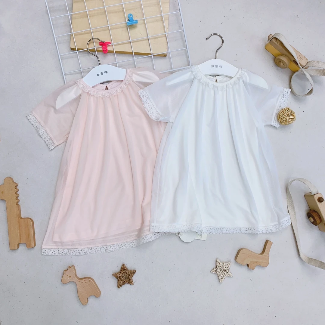 8621米乐熊 女宝连衣裙莫代尔睡衣睡裙儿童装夏季新款儿童睡裙