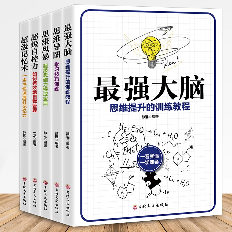 正版逻辑思维益智训练大脑级记忆术自控力思维导图风暴思维提升书