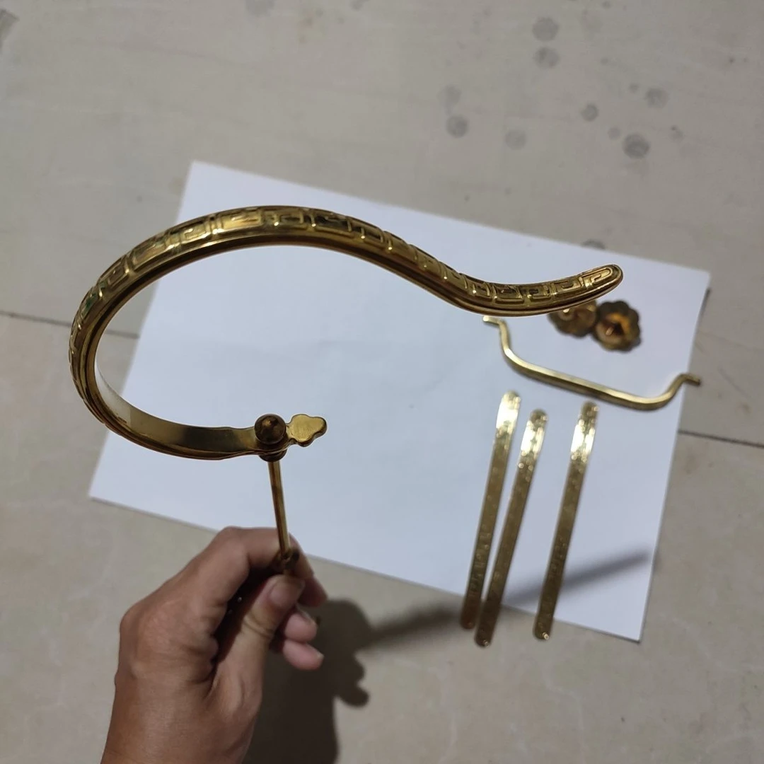 长尾四喜笼黄铜钩大鸟笼43/46/48/51/53/56铜钩清远鸟笼配件用品