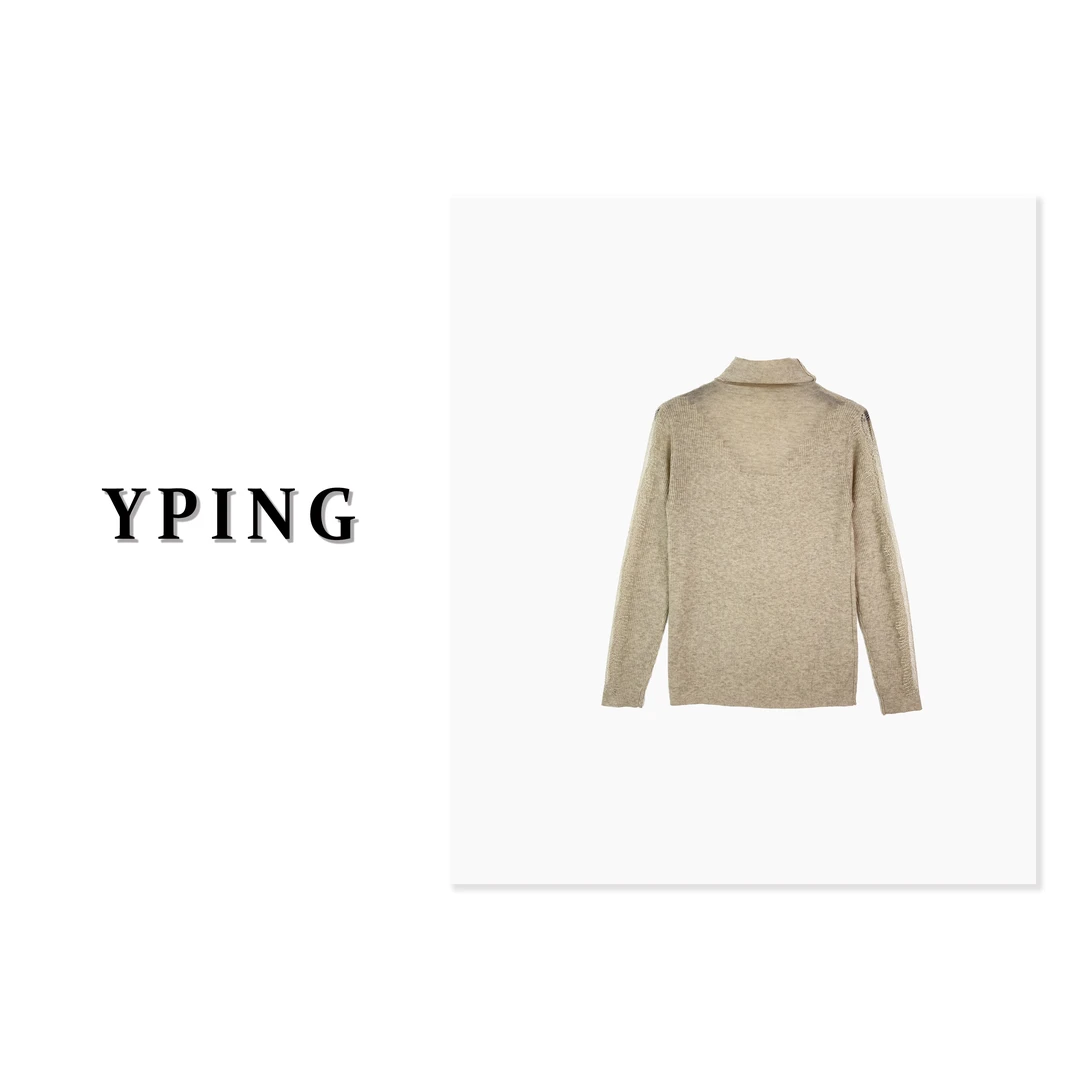 【哥本】高领重工蕾丝袖打底衫595