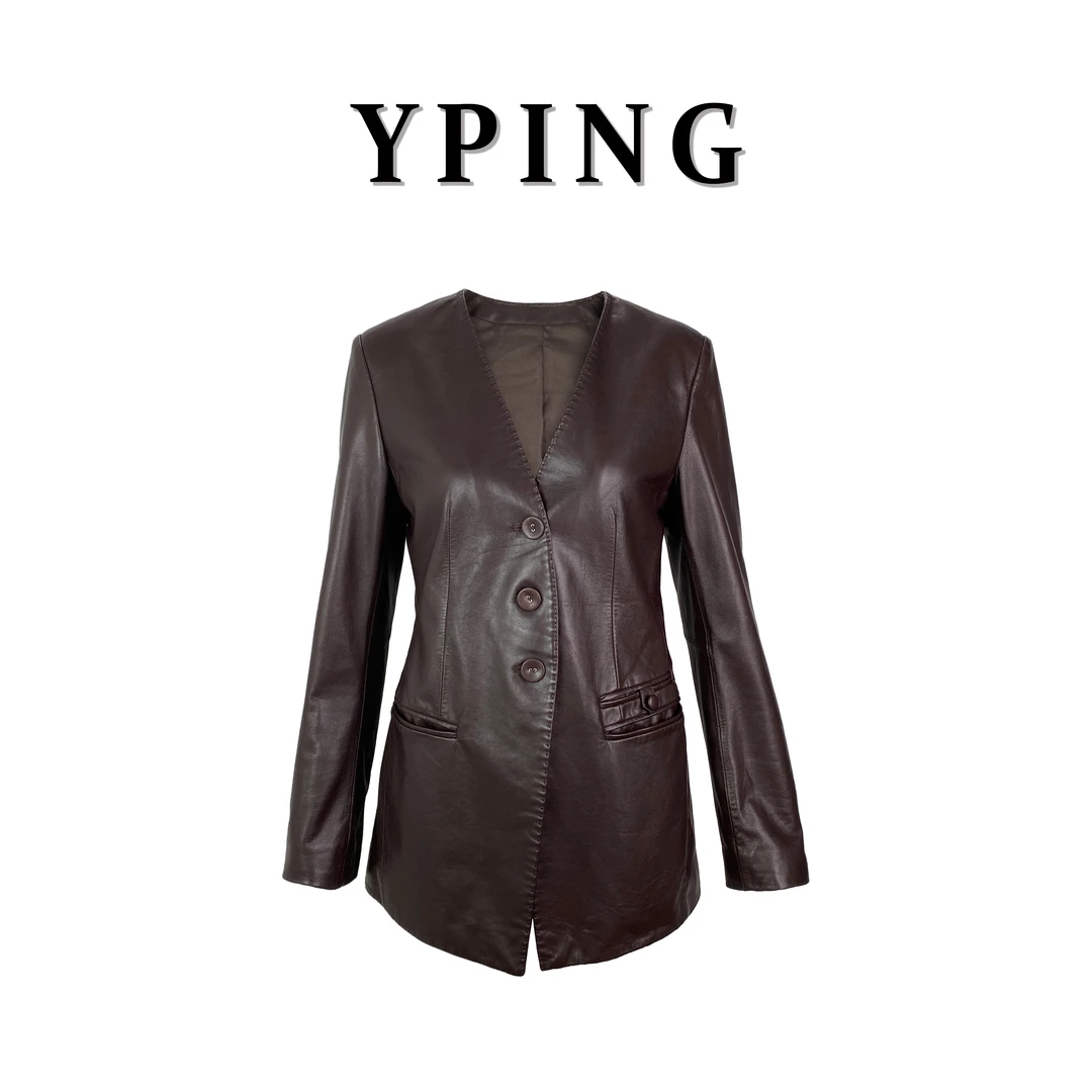 【悉尼往事】限量定制植鞣羊皮单排扣皮衣1710