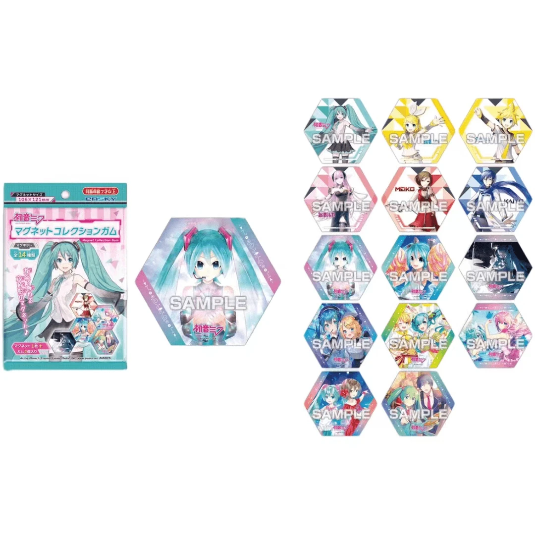【白】【初音未来六边形食玩冰箱贴】全14种 潮玩盲盒(拆盒代拆)