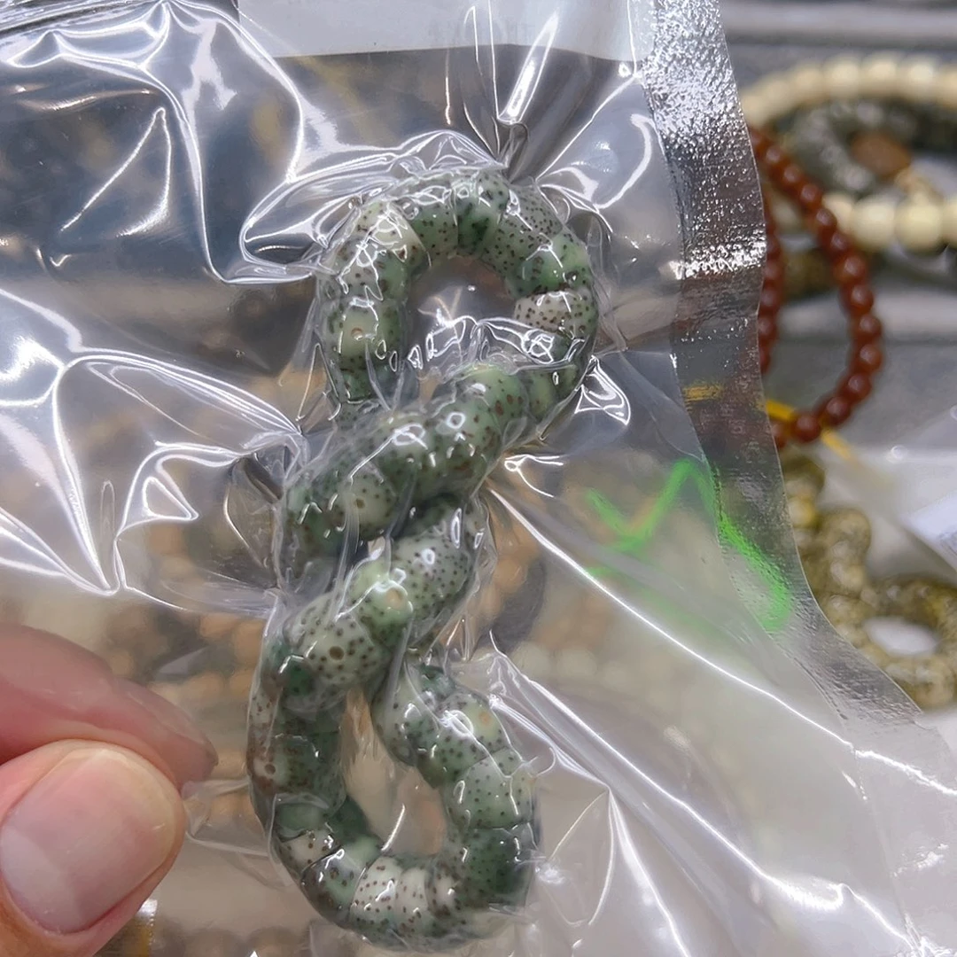 星月菩提手串22绿星月菩提单圈大肠1.0