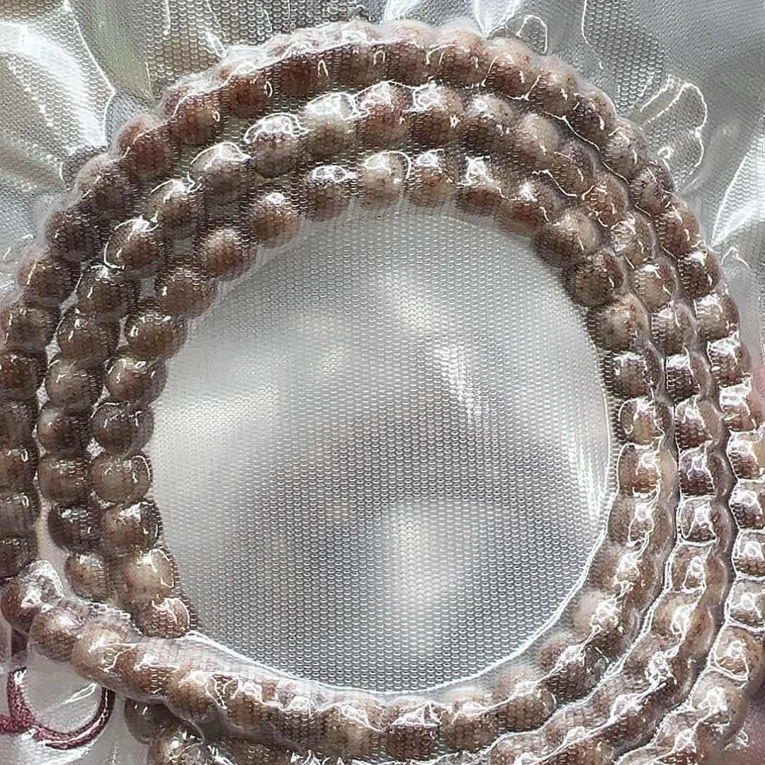 星月菩提手串18长老留白粉冰星月菩提76-108