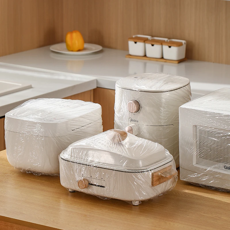 加厚防潮透明一次性防尘罩家用电器电风扇微波炉保护膜塑料大容量