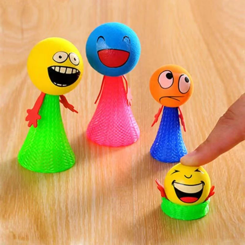 弹跳小人全网跳跳人弹跳精灵解压EVA弹簧人玩具不亮灯