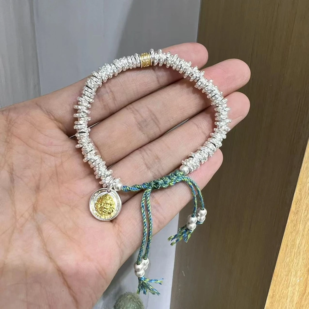 足银手链 【子选好物】24 ZC8857-足银手链-多样性发其一-随形