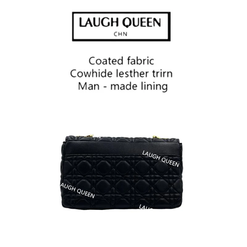 Laugh Queen手工打造真皮女士包时尚横菱格小甜甜