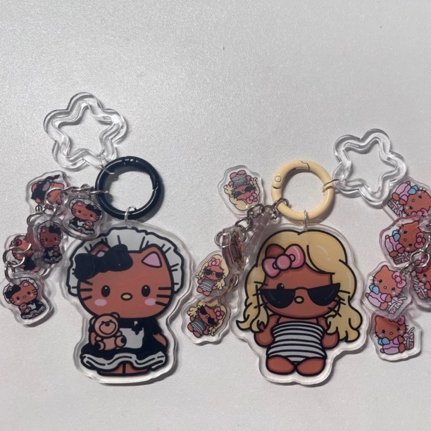 亚克力手工diy手机链 钥匙扣 包挂挂件(选完款拍)