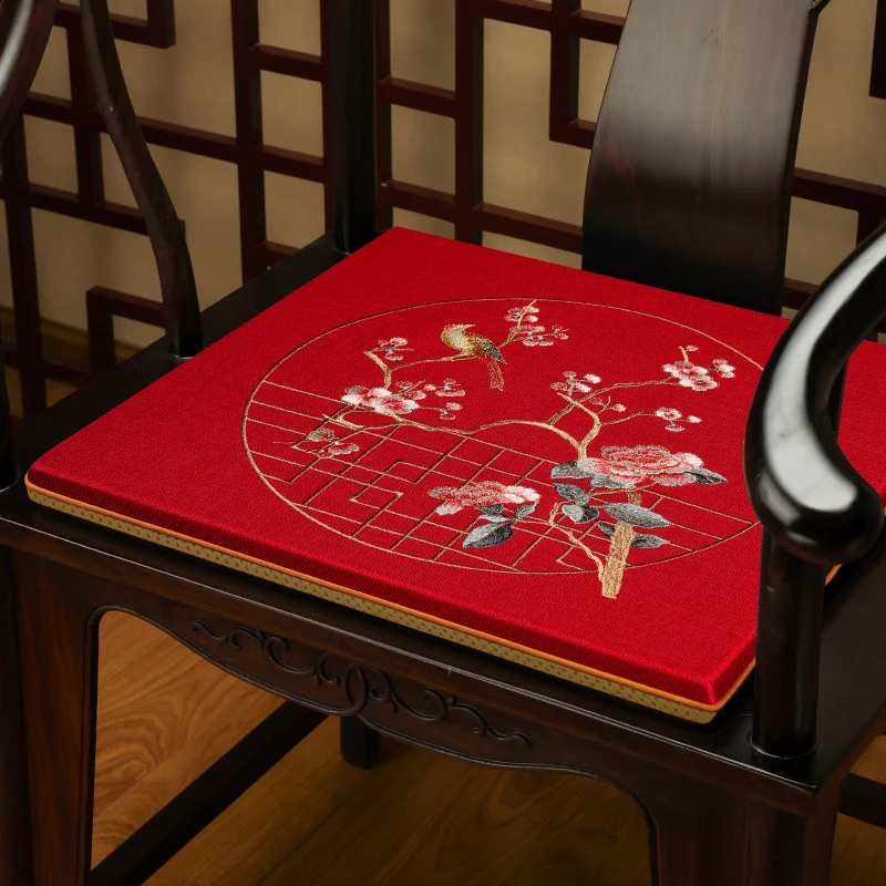 中式椅子坐垫红木沙发座垫屁垫实木家具凳子垫圈椅太师椅茶椅垫