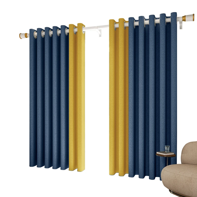 2022年新款窗帘罗马杆一整套打孔杆卧室全遮光小窗户短帘布免打孔