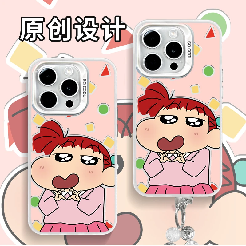 比心妮妮适用苹果16iphone15/华为/vivo/小米原创彩银手机壳
