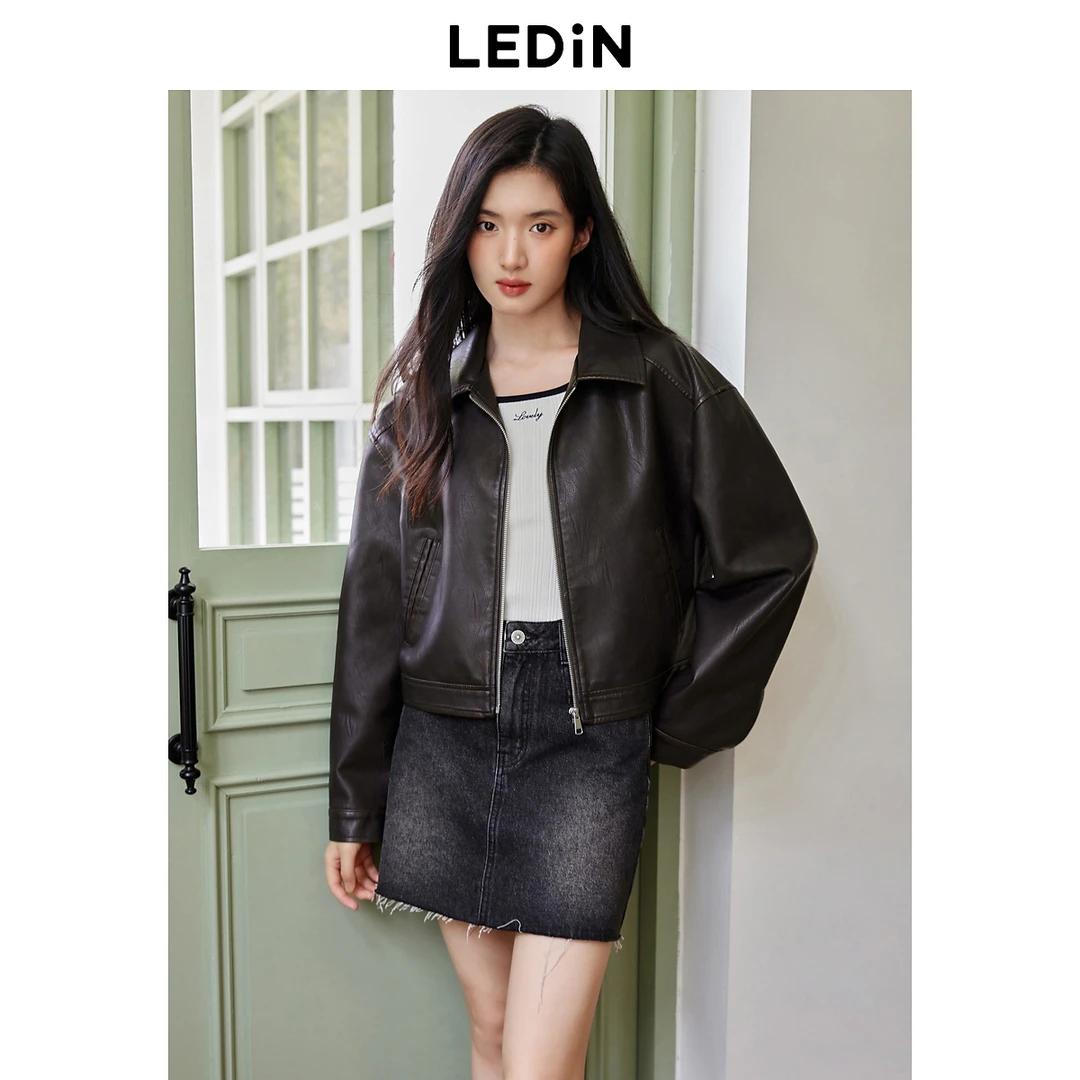 乐町翻领洗水夹克